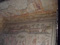 Mosaikfußboden in der Villa