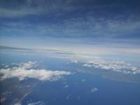 Blick auf Sizilien und Festland