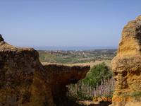 Blick von der Tempelanlage Agrigent