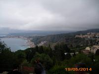 Blick zum eingehüllten Ätna