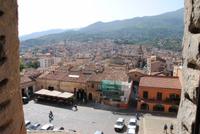 Blick von Castel auf die Stadt Castelnuovo