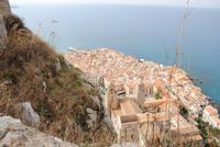 Blick vom Hausberg auf Cefalu