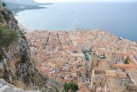 Blick vom Hausberg auf Cefalu