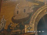 Sizilien September 2014 188/ Mosaikwand in der Kathedrale von Monreale