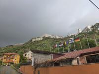 Sizilien, Letojanni, Blick zum Hotel Le Terazze