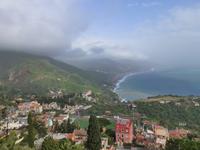 Sizilien, Blick von Taormina nach Norden
