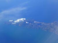 Italien, Insel Capri vom Flugzeug aus