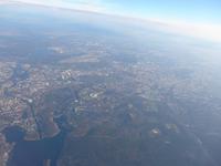 Blick auf Berlin nach dem Start