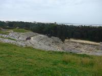 Sizilien, Syrakus, Archäologische Zone, Amphitheater