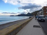 Sizilien,Strandpromenade in Letojanni