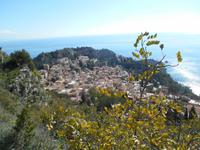Wanderung nach Castelmola (Blick auf Taormina)