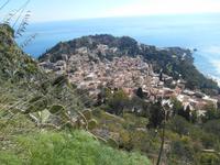 Wanderung nach Castelmola (Blick auf Taormina)