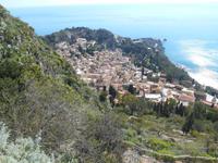 Wanderung nach Castelmola (Blick auf Taormina)
