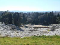 Archäologische Zone in Syrakus (Griechisches Theater)
