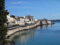 Syrakus (Altstadt Ortigia - Blick zum Castello Maniace)