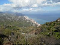 Ausblick von Forza d´ Agró auf die Ionische Küste