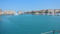 Blick auf Hafen der Altstadt Ortigia