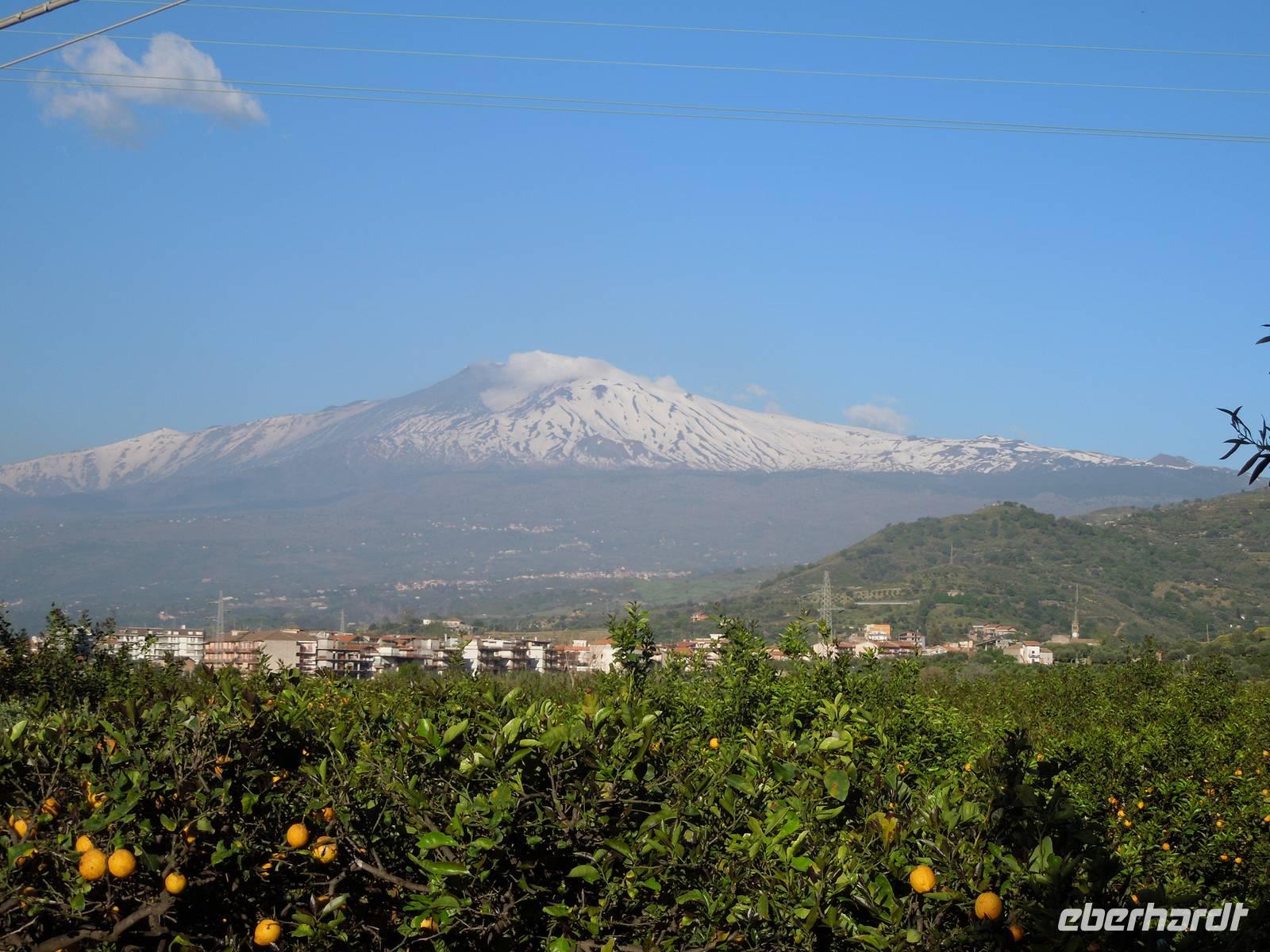 Japanischer Fotostopp Ätna