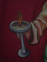 108. Bildnis der Heiligen Lucia - Detail - Sizilien 10-17.5.15