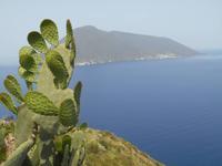 Inselrundfahrt auf Lipari (Blick zur Insel Salina)