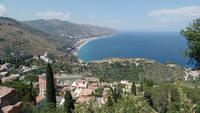 Taormina- Blick nach Letojanni