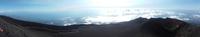 Blick auf die Küste von 3000 m Höhe
