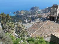 Blick von Castelmola auf Taormina