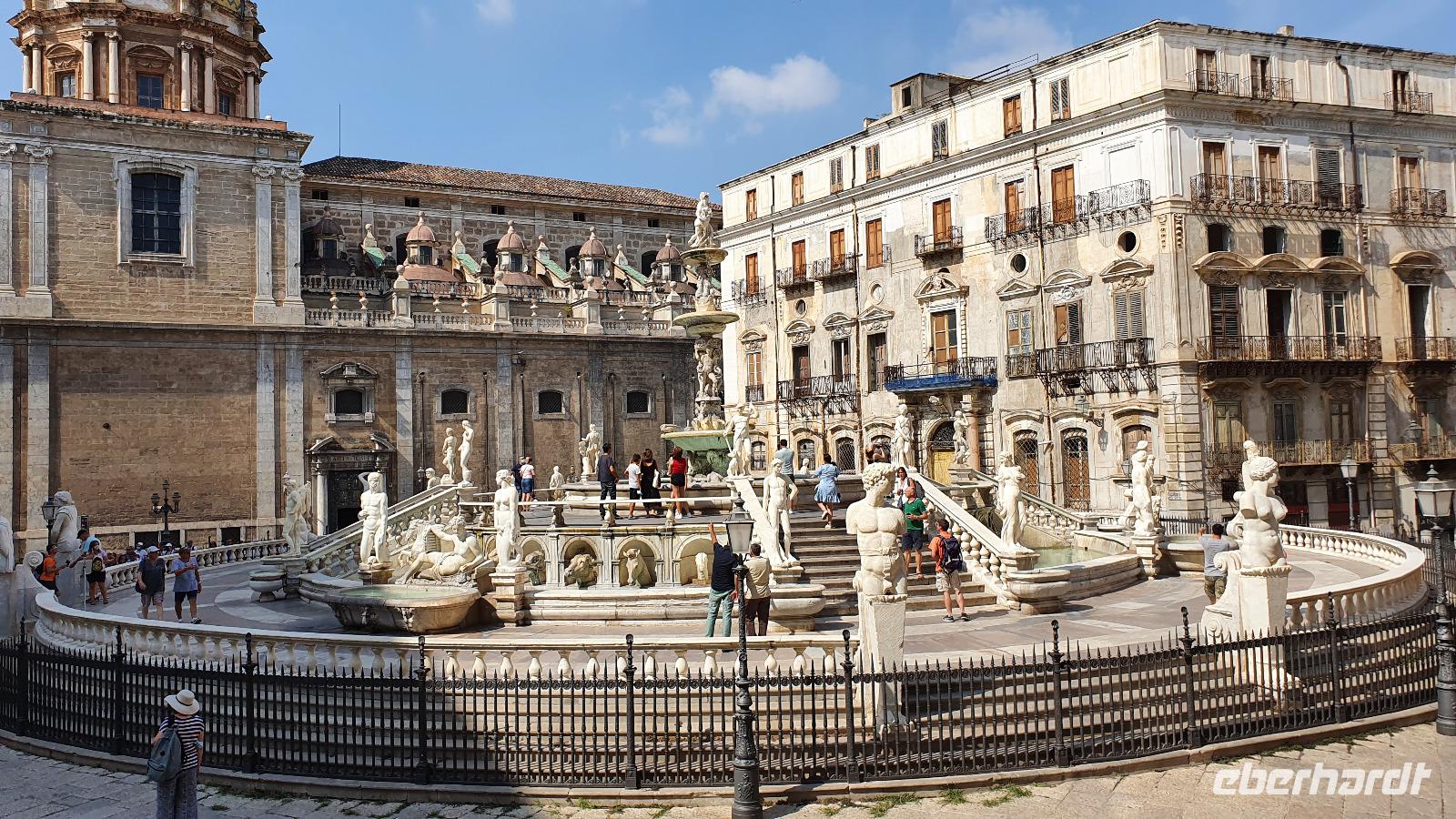 Der Schambrunnen in Palermo
