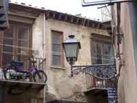 Moped auf Balkon