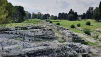 Opferaltar im archäologischen Park Syrakus