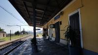 Pause im alten Bahnhof