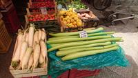 Sizilianisches Gemüse auf dem arabischen Markt in Palermo