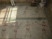 Steinmosaika in der Villa Romana
