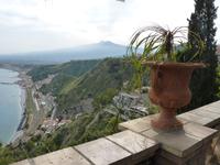 Taormina mit Blick auf Ätna