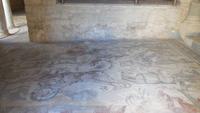 Villa Romana 63 Meter langer Gang mit komplettem Mosaikfußboden