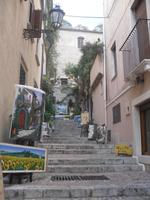 malerische Gasse in Taormina