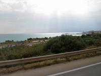 schimmerndes Meer auf der Fahrt nach Mazara