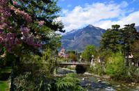 083 Meran, Postbrücke und Passerpromenade