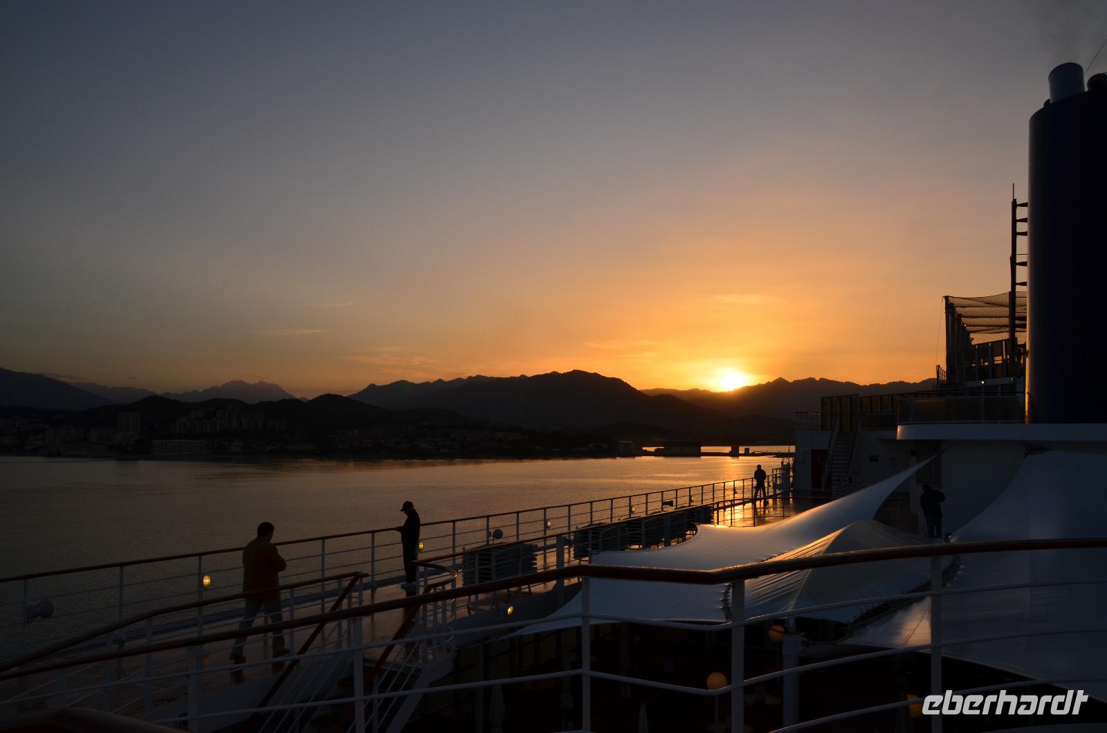 123 Ajaccio auf Korsika, Sonnenaufgang