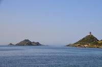 134 Korsika, Pointe de la Parata mit Genuesenturm und Iles Sanguinaires (Blutinseln)