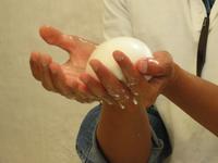 Mozzarella-Zupfen in der Masseria Priore