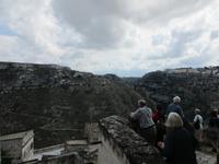 Blick in die Schlucht bei Matera 