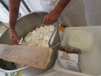 Mozzarella-Herstellung in der Masseria