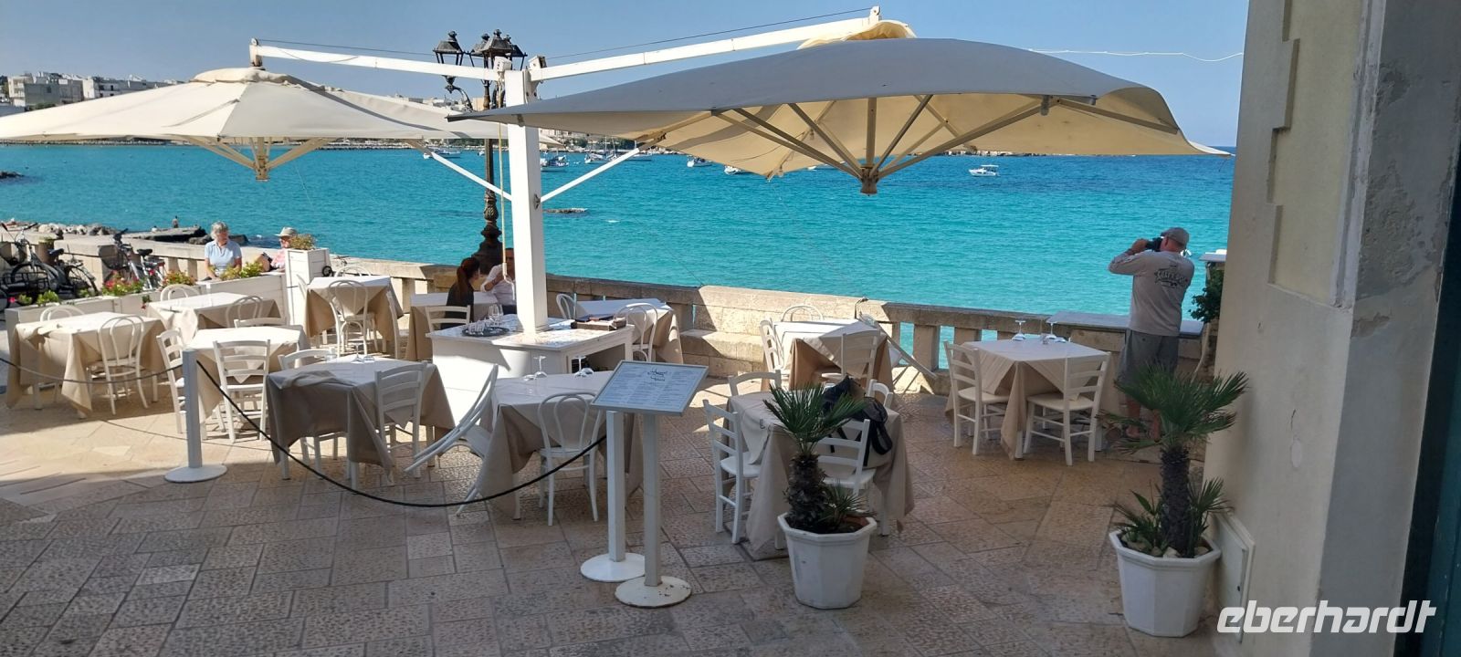 Cafe Bucht Otranto Apulien @Anette Rietz im September 2023