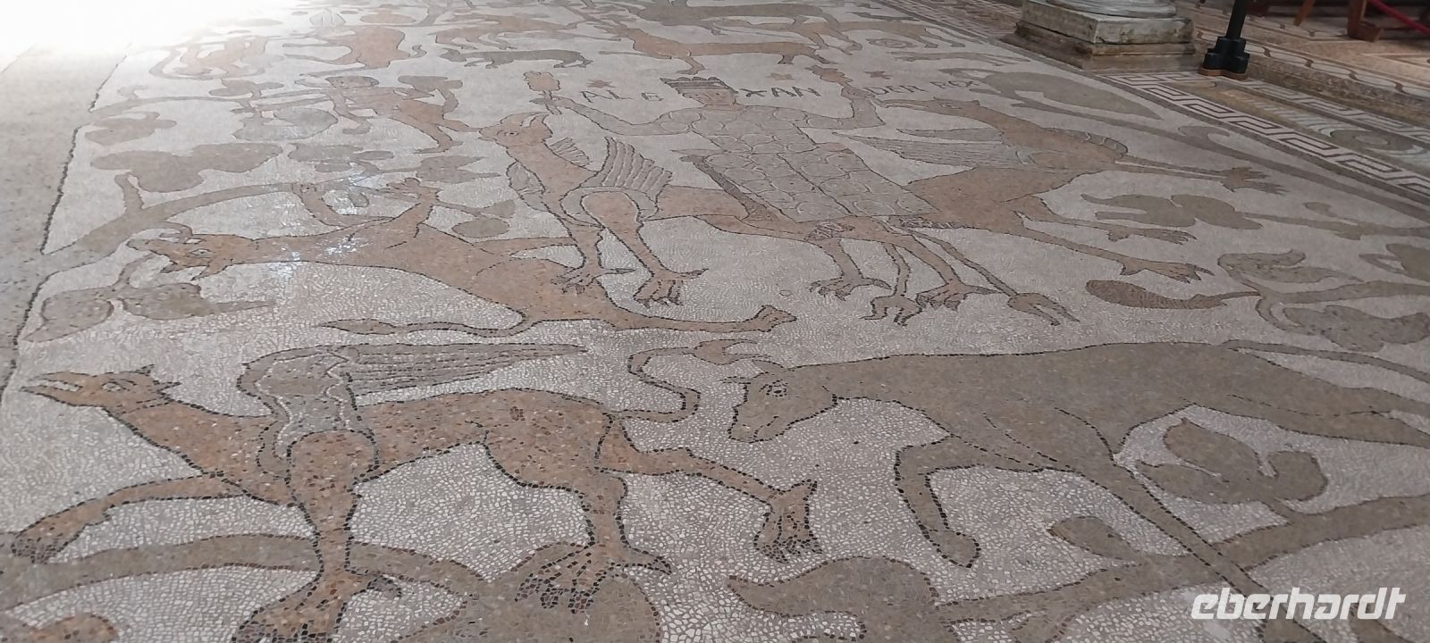 Mosaik Boden Kirche Otranto Apulien @Anette Rietz im September 2023