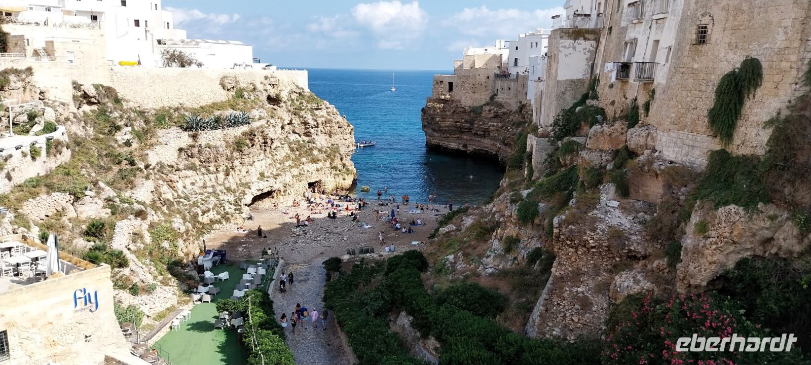 Die berühmte Bucht von Polignano a Mare @Anette Rietz im September 2023