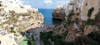 Die berühmte Bucht von Polignano a Mare @Anette Rietz im September 2023