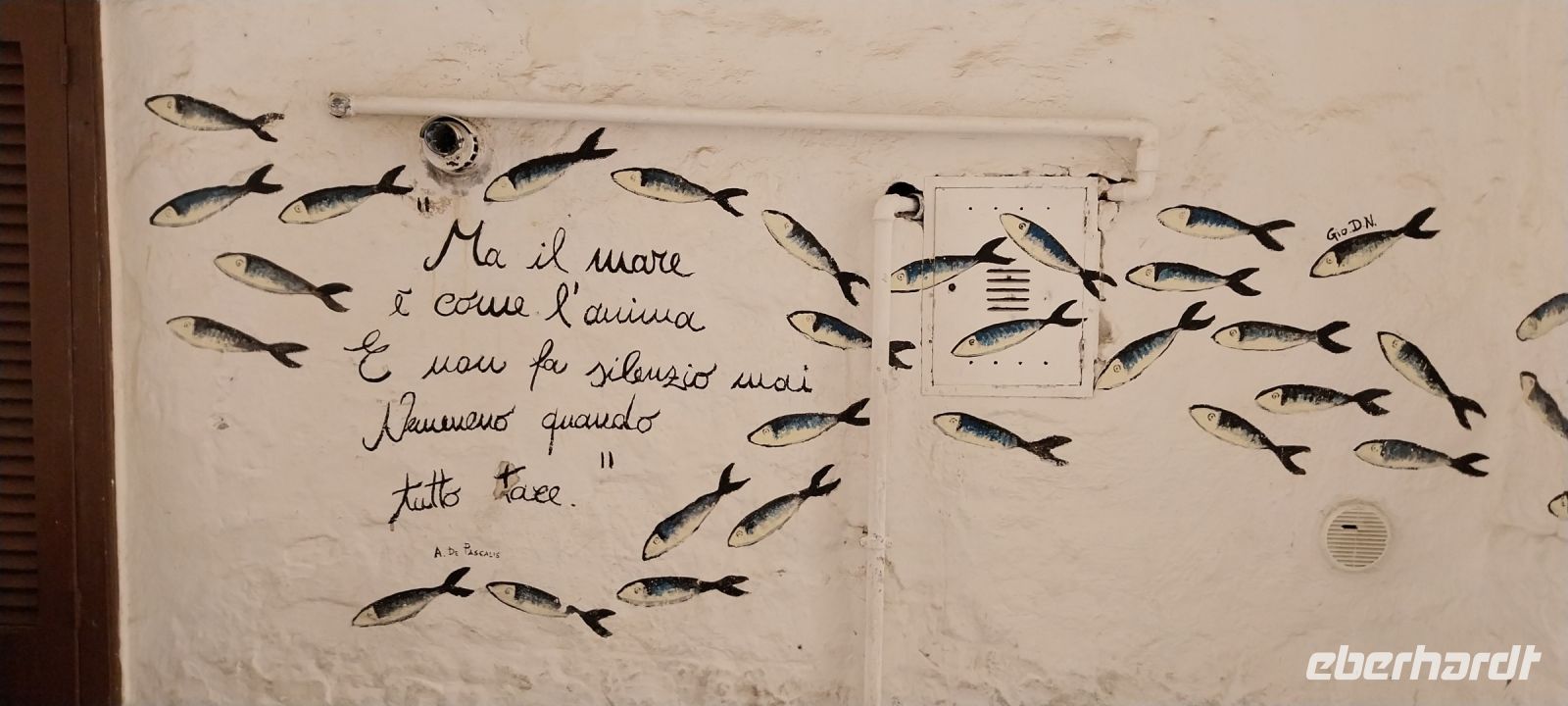 Wand Graffiti Apulien Polginano a Mare @Anette Rietz