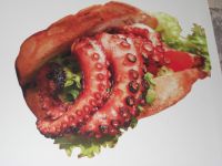 Oktopus im Brötchen