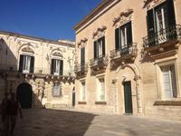 während der Stadtbesichtigung von Lecce